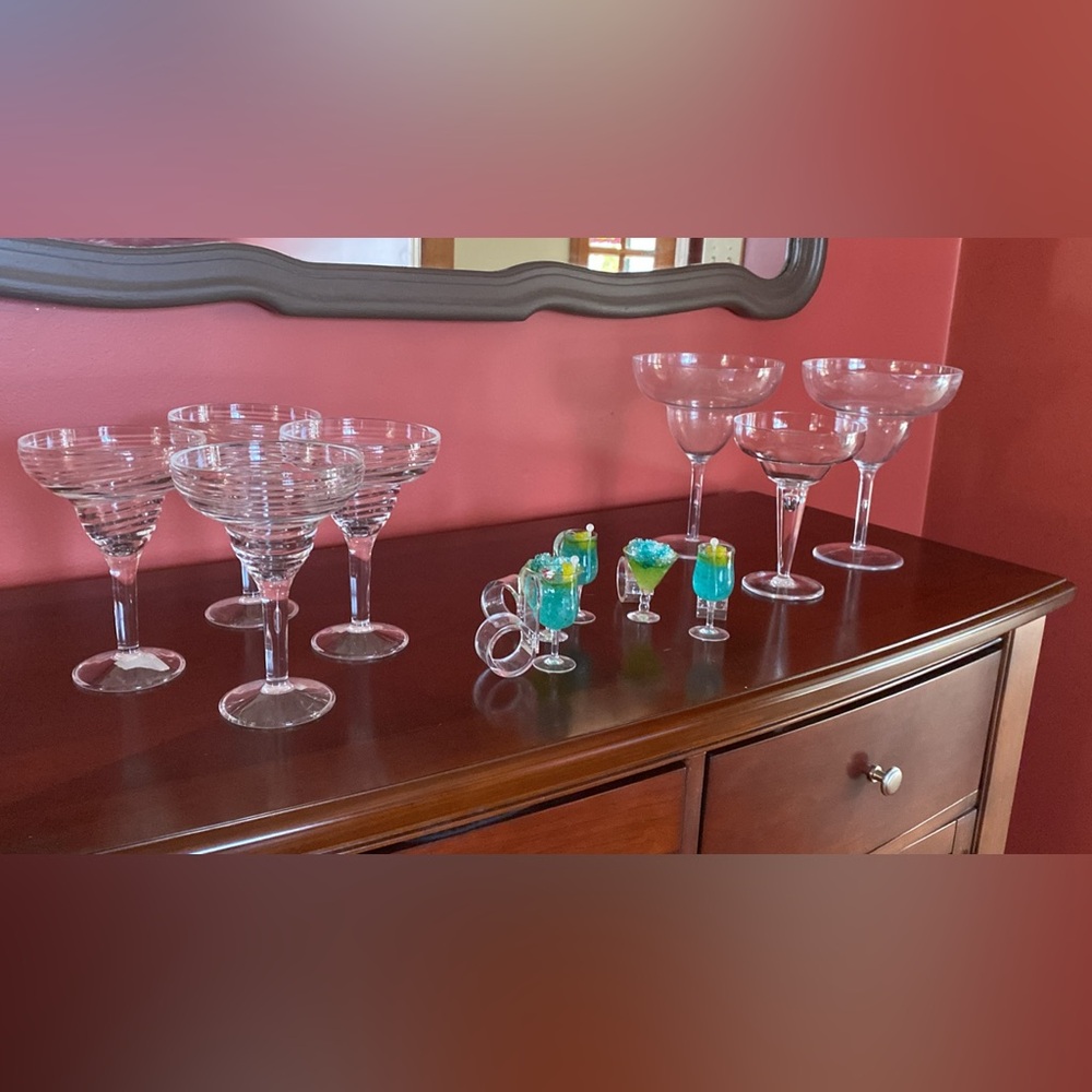 Margarita set with adorable napkin rings